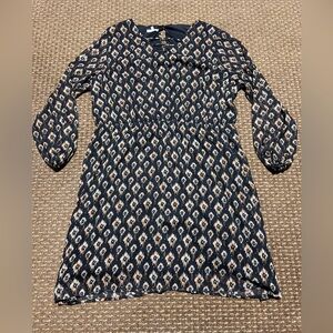 Maurices Black and Gold Patterned Dress